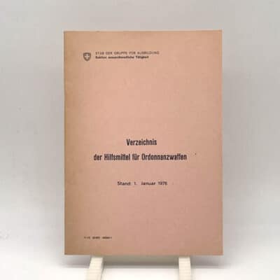 Verzeichnis der Hilfsmittel für Ordonnanzwaffen 1976
