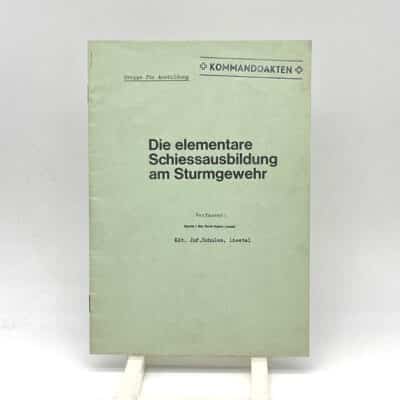Broschur Die elementare Schiessausbildung am Sturmgewehr