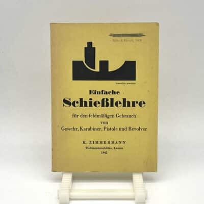 Broschur Einfache Schiesslehre 1942 Zimmermann
