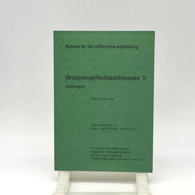 Behelf Gruppengefechtsschiessen II Übungen 1970