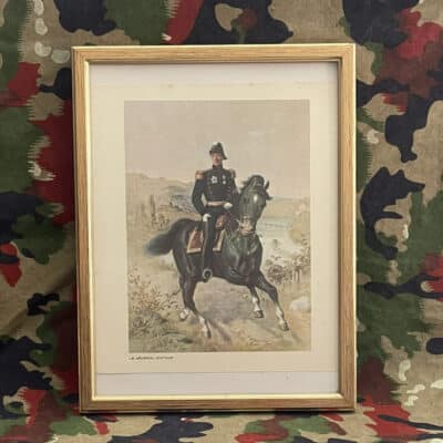 Altes Bild General Guillaume Henri Dufour auf Pferd