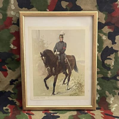Altes Bild General Hans Herzog auf Pferd