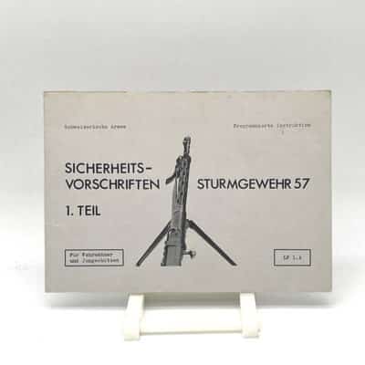 Broschur Sicherheitsvorschriften Sturmgewehr 57 1. Teil