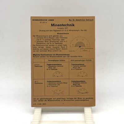 Auszug Minentechnik als Faltblatt 1971