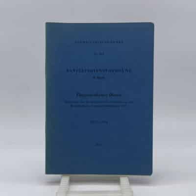 Reglement Sanitätsdienstordnung / Fliegerärztlicher Dienst