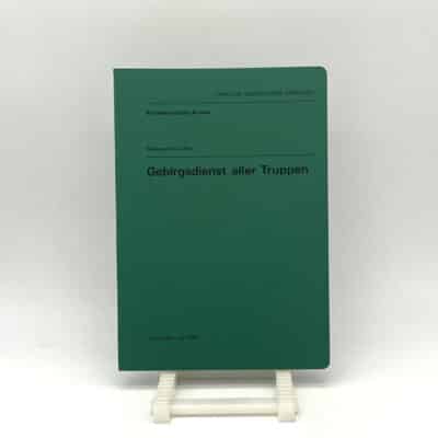 Reglement Gebirgsdienst aller Truppen