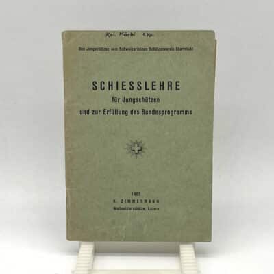 Broschur Schiesslehre für Jungschützen 1952 Zimmermann