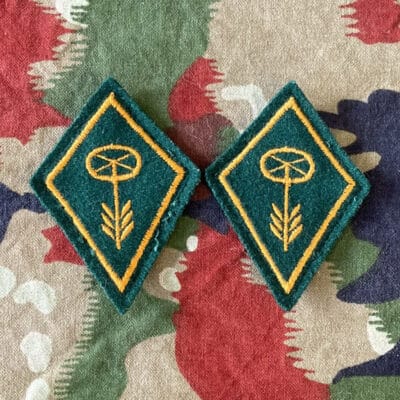 Kragenspiegel Motorfahrer&Motorradfahrer Ord.1972 Infanterie