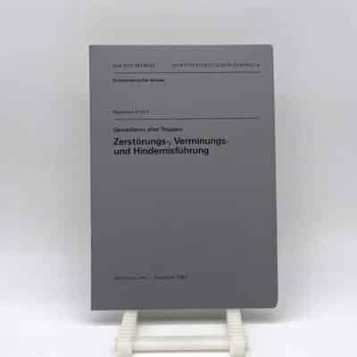 Reglement Zerstörungs-, Verminungs- und Hindernisführung