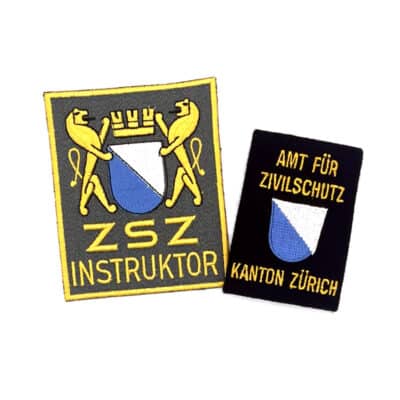 Zivilschutz Set Achselschlaufe & Aufnäher Kanton Zürich