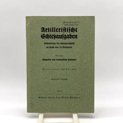 Buch Artilleristische Schiessaufgaben 1941