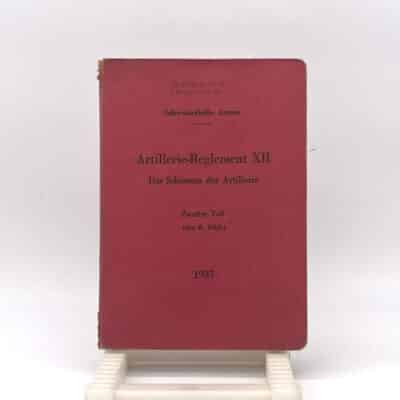 Artillerie-Reglement XII Das Schiessen der Artillerie - Teil 2 1937 | Fabulafero - Antiquitäten und Einzigartiges Artillerie-Reglement XII Das Schiessen der Artillerie - Teil 2 1937